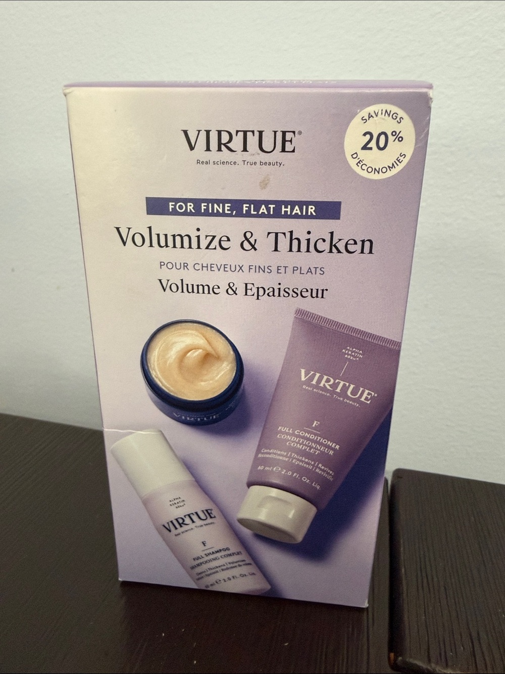 Virtue Full Volumize & Thicken Travel Size Set